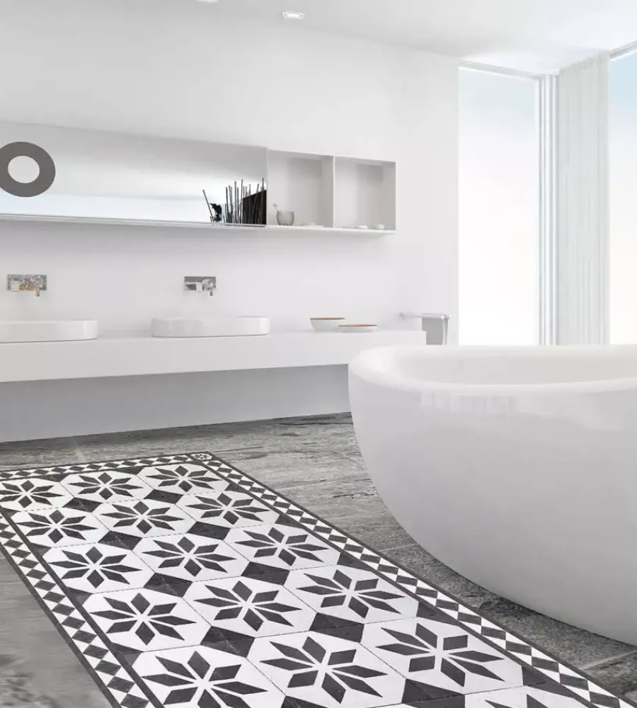Outlet Passatoia in vinile "runner" fantasia "old style carpet", 120x50 cm Tessile D'Arredo