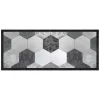 New Passatoia in vinile "runner" fantasia "grey exagons", 120x50 cm Tessile D'Arredo