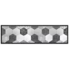 Tessile D'Arredo|Passatoia in vinile "runner" fantasia "grey exagons", 180x50 cm