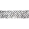 Tessile D'Arredo- Passatoia in vinile "runner" fantasia "piastrelle grigie", 180x50 cm