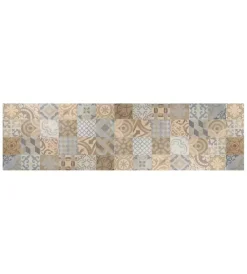 Passatoia in vinile "runner" fantasia "cementine arancioni", 180x50 cm Tessile D'Arredo