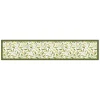 Tessile D'Arredo- Passatoia in vinile "runner" fantasia "emerald ramage", 240x50 cm