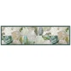 Tessile D'Arredo- Passatoia in vinile "runner" fantasia "tropical composition", 180x50 cm
