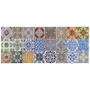 Tessile D'Arredo|Passatoia in vinile "runner" fantasia "spring tile carpet", 120x50 cm
