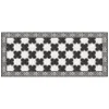 Tessile D'Arredo|Passatoia in vinile "runner" fantasia "marble chess", 120x50 cm