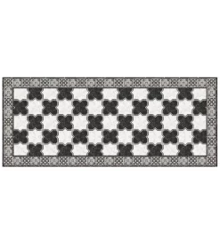 Tessile D'Arredo|Passatoia in vinile "runner" fantasia "marble chess", 120x50 cm