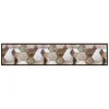 Best Passatoia in vinile "runner" fantasia "wood tropical hexagons", 240x50 cm Tessile D'Arredo