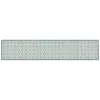 Tessile D'Arredo- Passatoia in vinile "runner" fantasia "old style green", 240x50 cm