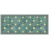 Tessile D'Arredo|Passatoia in vinile "runner" fantasia "green gold", 120x50 cm