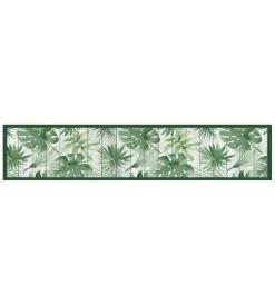 Tessile D'Arredo- Passatoia in vinile "runner" fantasia "green tropical", 240x50 cm