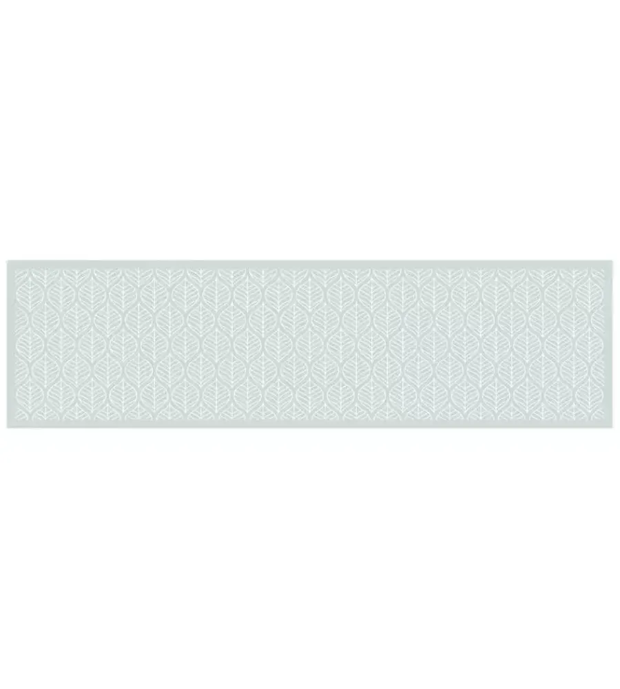 Hot Passatoia in vinile "runner" fantasia "leaves texture", 180x50 cm Tessile D'Arredo