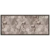 Tessile D'Arredo- Passatoia in vinile "runner" fantasia "hexagonal green tiles", 120x50 cm