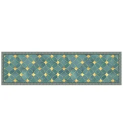 Best Passatoia in vinile "runner" fantasia "green gold", 180x50 cm Tessile D'Arredo