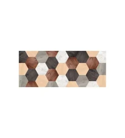 Tessile D'Arredo- Passatoia salvapavimenti "mixed wood", 120x50 cm