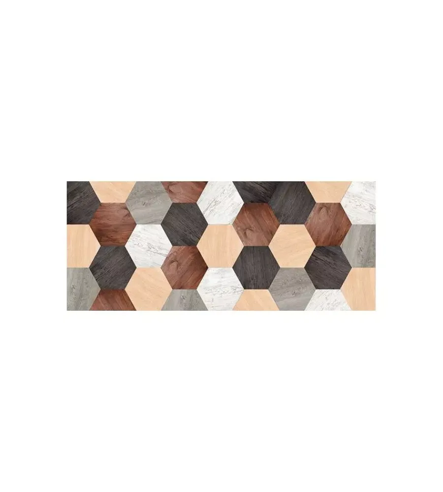 Tessile D'Arredo- Passatoia salvapavimenti "mixed wood", 120x50 cm