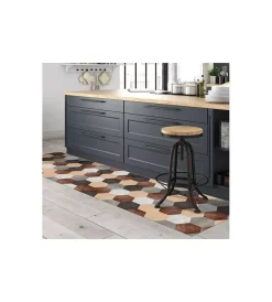Tessile D'Arredo- Passatoia salvapavimenti "mixed wood", 120x50 cm