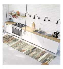 Passatoia salvapavimenti "vintage wood", 120x50 cm Tessile D'Arredo