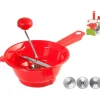 Discount Passaverdure con 3 accessori rosso Conservazione Alimenti