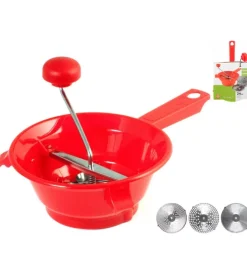 Discount Passaverdure con 3 accessori rosso Conservazione Alimenti
