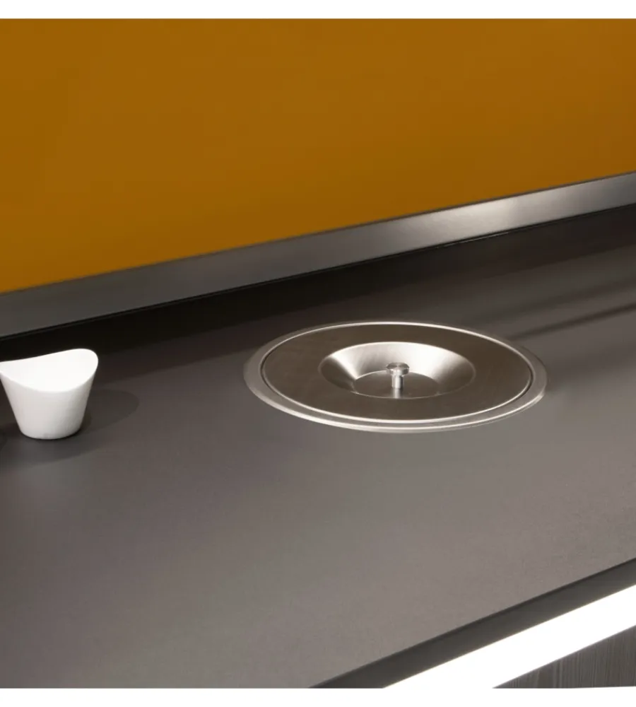 Raccolta Differenziata-Emuca Pattumiera ad incasso per piano cucina, 6l
