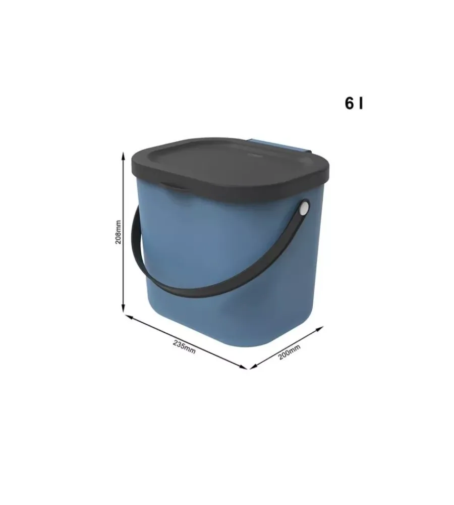 Raccolta Differenziata- Pattumiera "albula" blu 6 litri