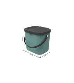 Raccolta Differenziata|Pattumiera "albula" verde 6 litri