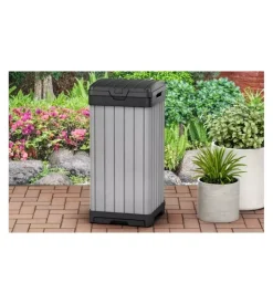 New Pattumiera "rockford waste bin" in duotech - 125 litri 41x41x87,4 cm Raccolta Differenziata