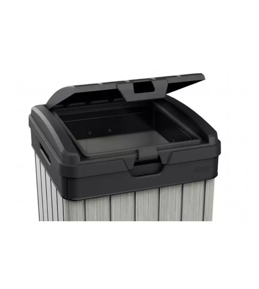 New Pattumiera "rockford waste bin" in duotech - 125 litri 41x41x87,4 cm Raccolta Differenziata