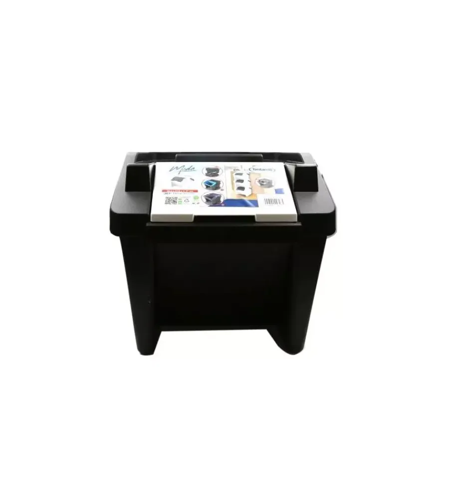 Raccolta Differenziata- Pattumiera "moda" nero e bianco, 30lt