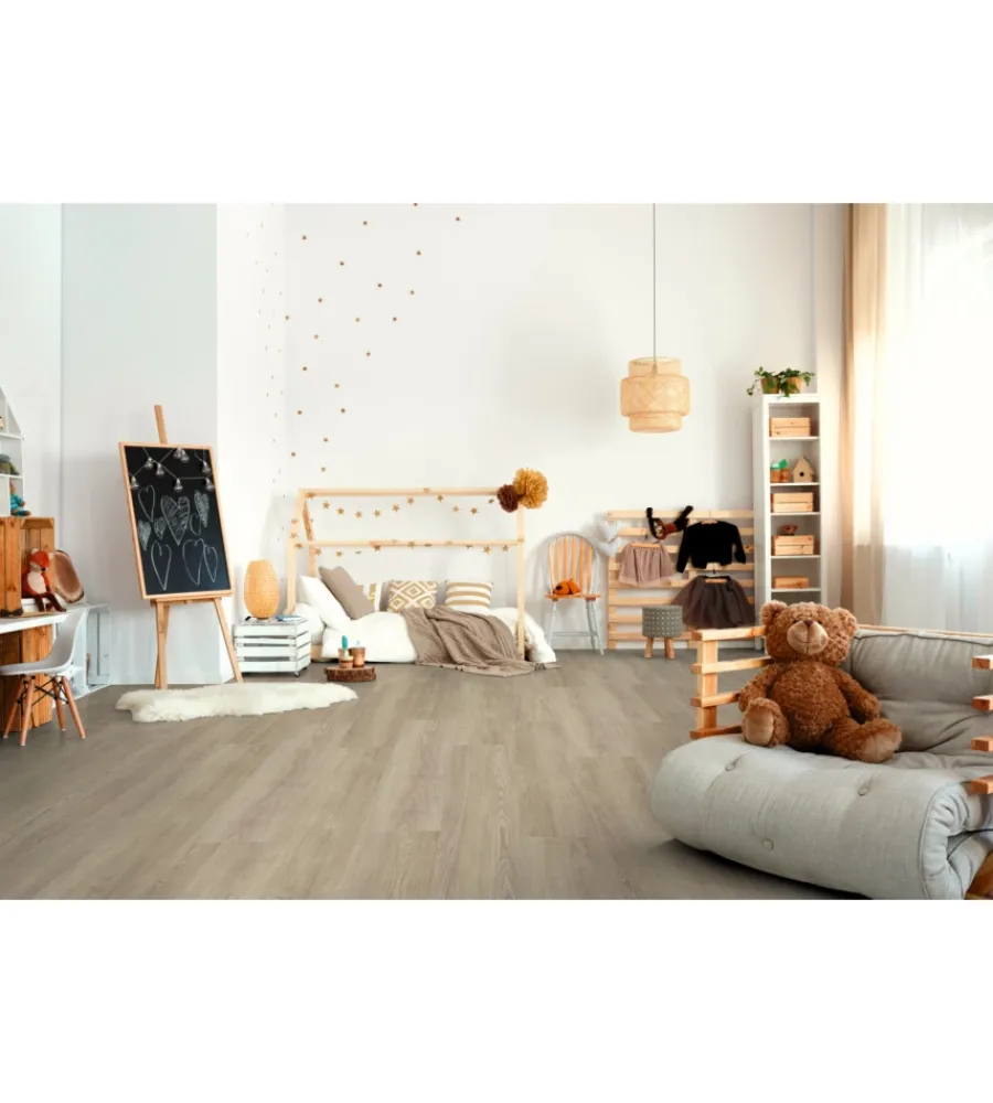 Porte, Scale E Pavimenti-Kimono Pavimento laminato "catwalk" 8 mm rovere tortora 2,125 m², 8x193x1376 mm