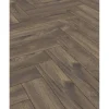 Outlet Pavimento laminato rovere scuro 8mm ac4 1,238 m² linea herringbone Porte, Scale E Pavimenti