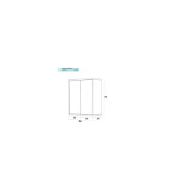 Clearance Pensile 2 ante rovere chiaro, 60x72x30 cm Mobiletti Multiuso
