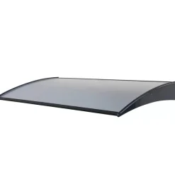 Coperture Per Esterno E Accessori- Pensilina da esterno essenza in alluminio e copertura in alluminio composito, 140x75 cm