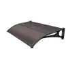 Best Pensilina da esterno essenza in abs con supporto e profilo centrale nero e copertura in policarbonato alveolare marrone 135x100 cm Coperture Per Esterno E Accessori