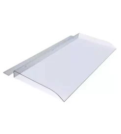 New Pensilina essenza in policarbonato trasparente 120x44,5 cm Coperture Per Esterno E Accessori