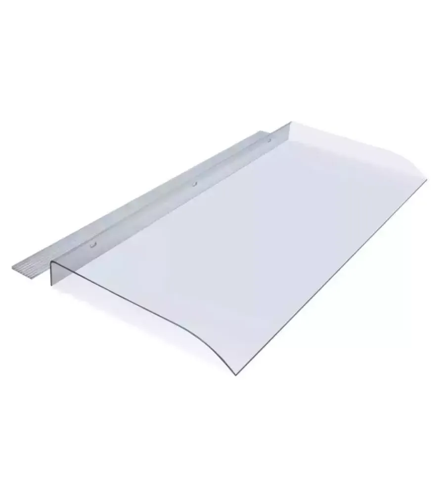 New Pensilina essenza in policarbonato trasparente 120x44,5 cm Coperture Per Esterno E Accessori