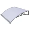 Online Pensilina in policarbonato sanitano con sgocciolatoio grigio 140x90 cm Coperture Per Esterno E Accessori