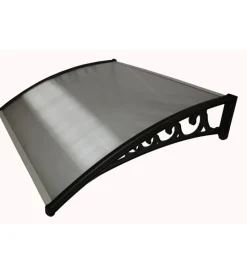 Best Pensilina in policarbonato alveolare nero 120x100 cm Coperture Per Esterno E Accessori