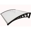 Online Pensilina in policarbonato nero 120x100 cm Coperture Per Esterno E Accessori