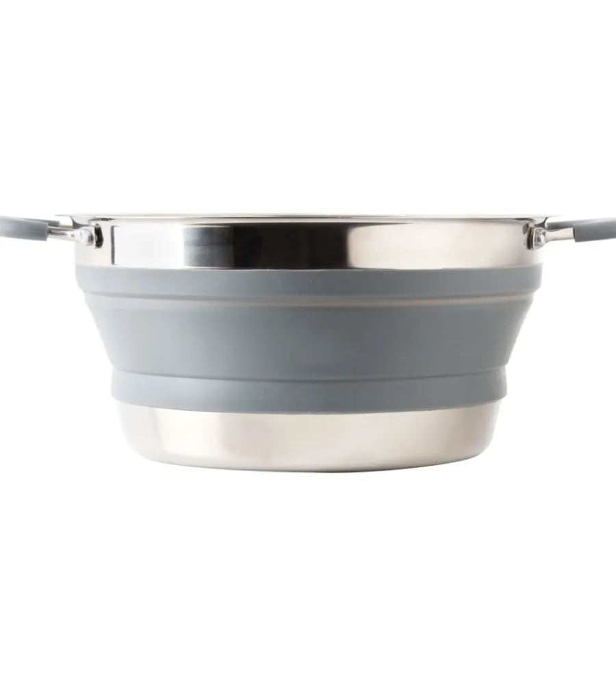 Campeggio-Brunner Pentola da campeggio collassabile "volcano fold-away ø 20" in plastica e acciaio inox