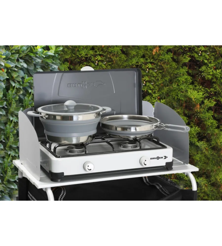 Discount Pentola da campeggio collassabile "volcano fold-away ø 24" in plastica e acciaio inox Campeggio
