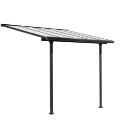 Coperture Per Esterno E Accessori-EuroGarden Pergola addossata da esterno "memphis" in alluminio 303x295x305 cm