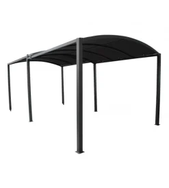 Coperture Per Esterno E Accessori- Pergola allungabile elica garden "tucson" in metallo antracite 300/600x300x230 cm