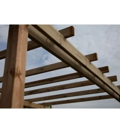 Coperture Per Esterno E Accessori- Pergola autoportante da esterno in legno, 240x240 cm