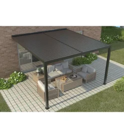 Coperture Per Esterno E Accessori- Pergola bioclimatica addossata riviera