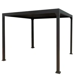 EuroGarden Coperture Per Esterno E Accessori|Pergola bioclimatica da esterno "era" in alluminio e acciaio antracite 3x3 m