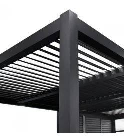 Coperture Per Esterno E Accessori- Pergola bioclimatica elica garden antracite 7,8x4x2,5 m