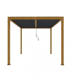 Coperture Per Esterno E Accessori|Pergola bioclimatica elica garden effetto legno 294x394x250 cm