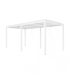 Outlet Pergola bioclimatica elica garden bianco 5,8x3x2,5 mt Coperture Per Esterno E Accessori