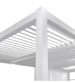 Outlet Pergola bioclimatica elica garden bianco 5,8x3x2,5 mt Coperture Per Esterno E Accessori